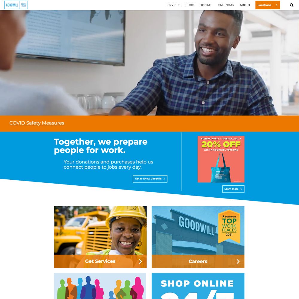 Goodwill Easter Seals Website - Home